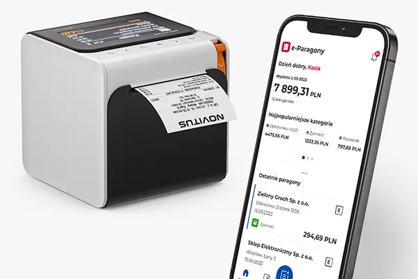 Drukarka fiskalna Novitus Point - Różne opcje łączności z CRK i obsługa e-paragonu