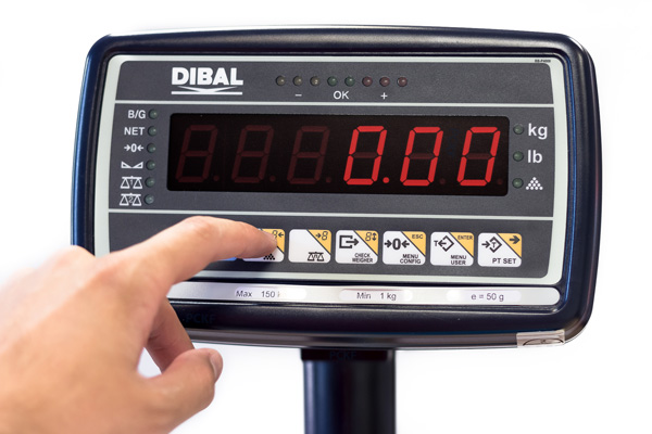 Waga elektroniczna Dibal PVK-310 - Ekran LED, wodoszczelna klawiatura